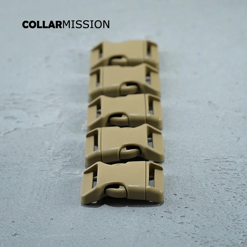 Retailing plastic release buckles for Dog Collar luggage travel buckle Package accessories 25mm light brown CK25SJ17