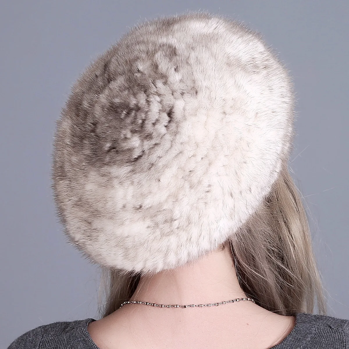 JKP Mink Fur Hat Winter Female Warm Fashion Thickened Ear Protection Wool Beret Mink Fur Hat For Women's Hot Selling Style