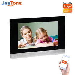 Jeatone Monitor da interno PoE da 10 pollici per videocitofono IP digitale SIP Tuya WiFi Smart Full Touch Screen telecomando Android/IOS