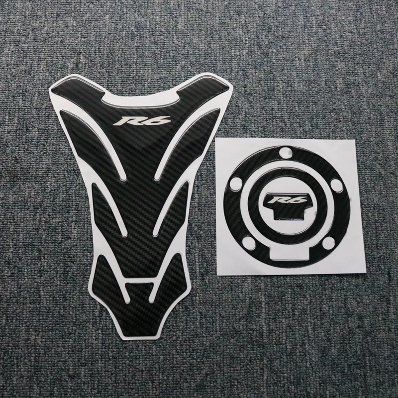 

3D Sticker Decal Emblem Protection Tank Pad Cas Cap Fit for YAMAHA YZFR6 R6 YZF
