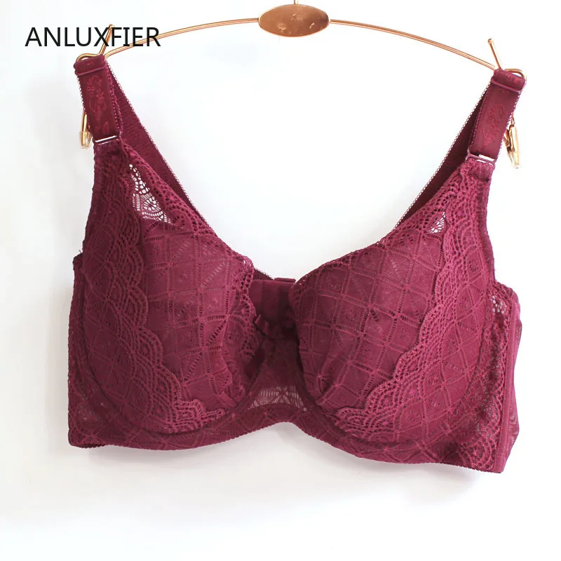 

H9704 Large Size Sexy Bra Underwear Lace Full Cup Gathering Fashion Back Buckle Bras Lingerie Adjusted Straps Breathable Bra