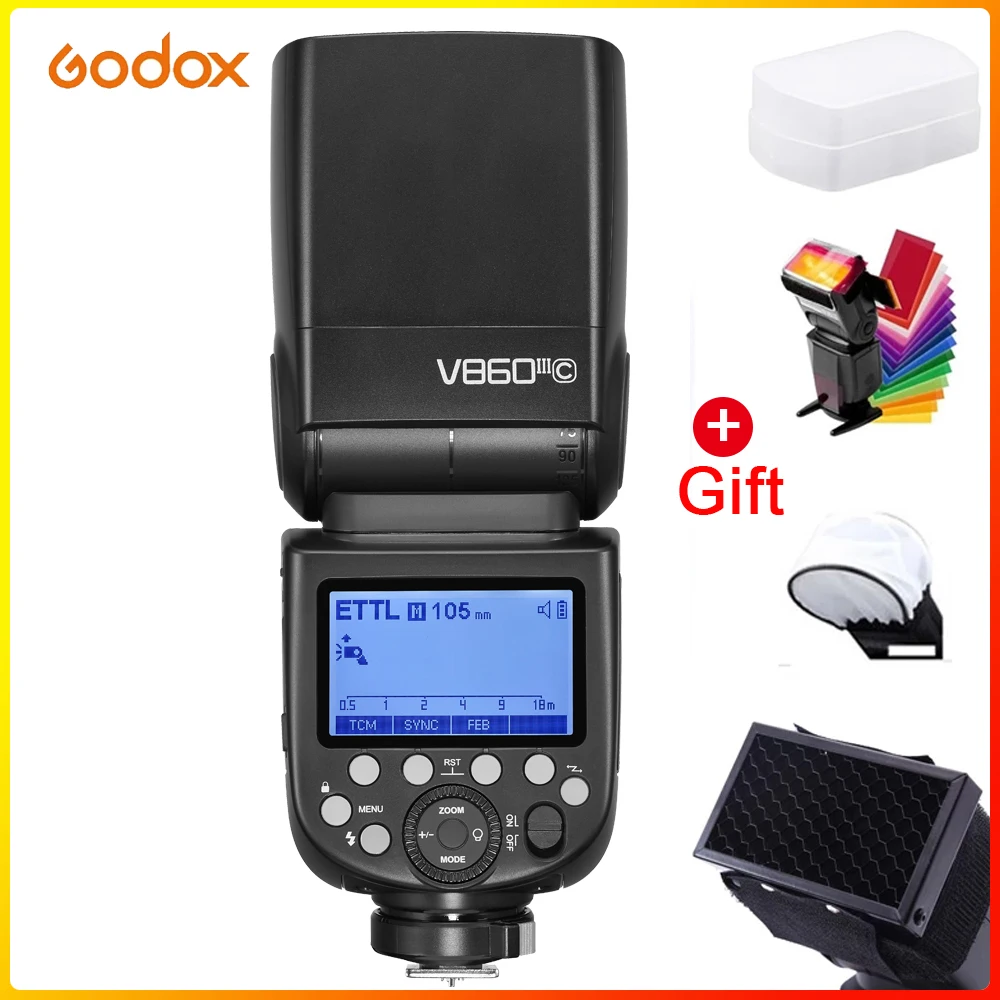 

Godox V860III-N 2.4G TTL Li-on Battery Camera Flash Compatible for Nikon D850 D810 D800 D750 D500 D5200 D5 D7500 D3200 D300s