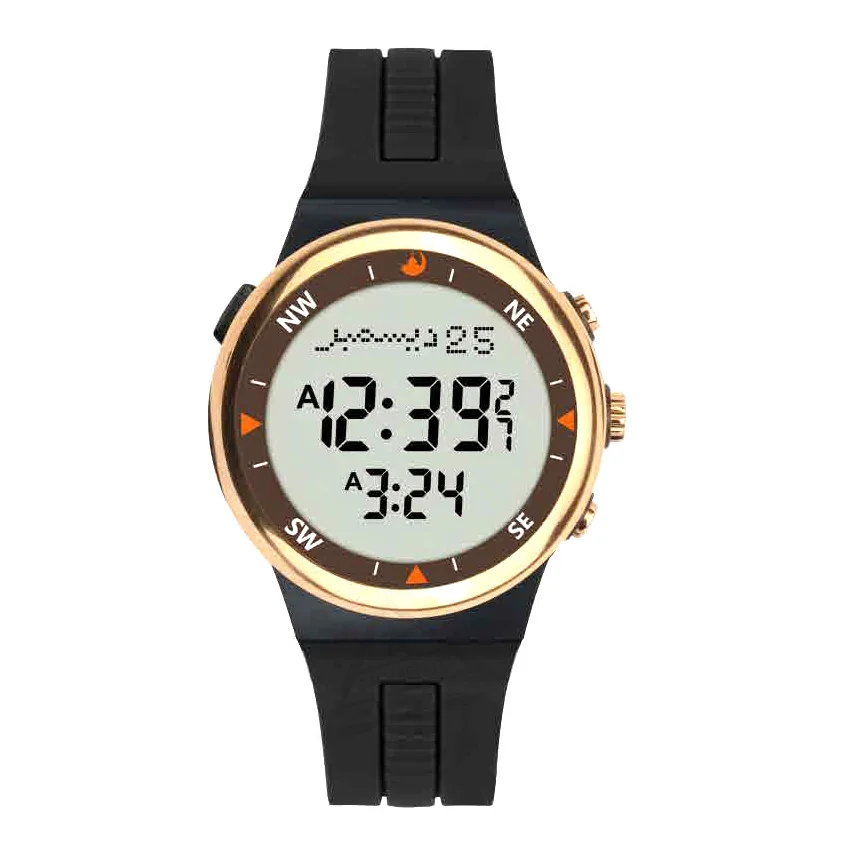 

Prayer Watch for Muslim with Auto Qiblah Compass Adhan Alarm Hijri Calendar Backlight Waterproof Islamic Kids Sport ClockKids