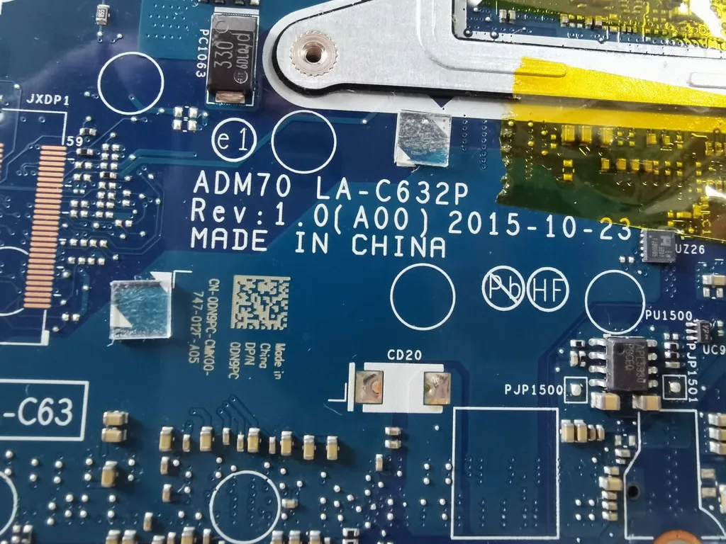 

Original for Dell Latitude 5470 E5470 laptop motherboard tested 5470 E5470 I5-6300U ADM70 LA-C632P CN-0DN9PC good free ship