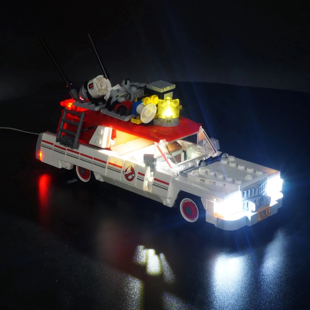 Kit de luz LED para 75828 Ecto-1 y 2 cazafantasmas, juguetes modelo DIY, bloques de construcción no incluidos