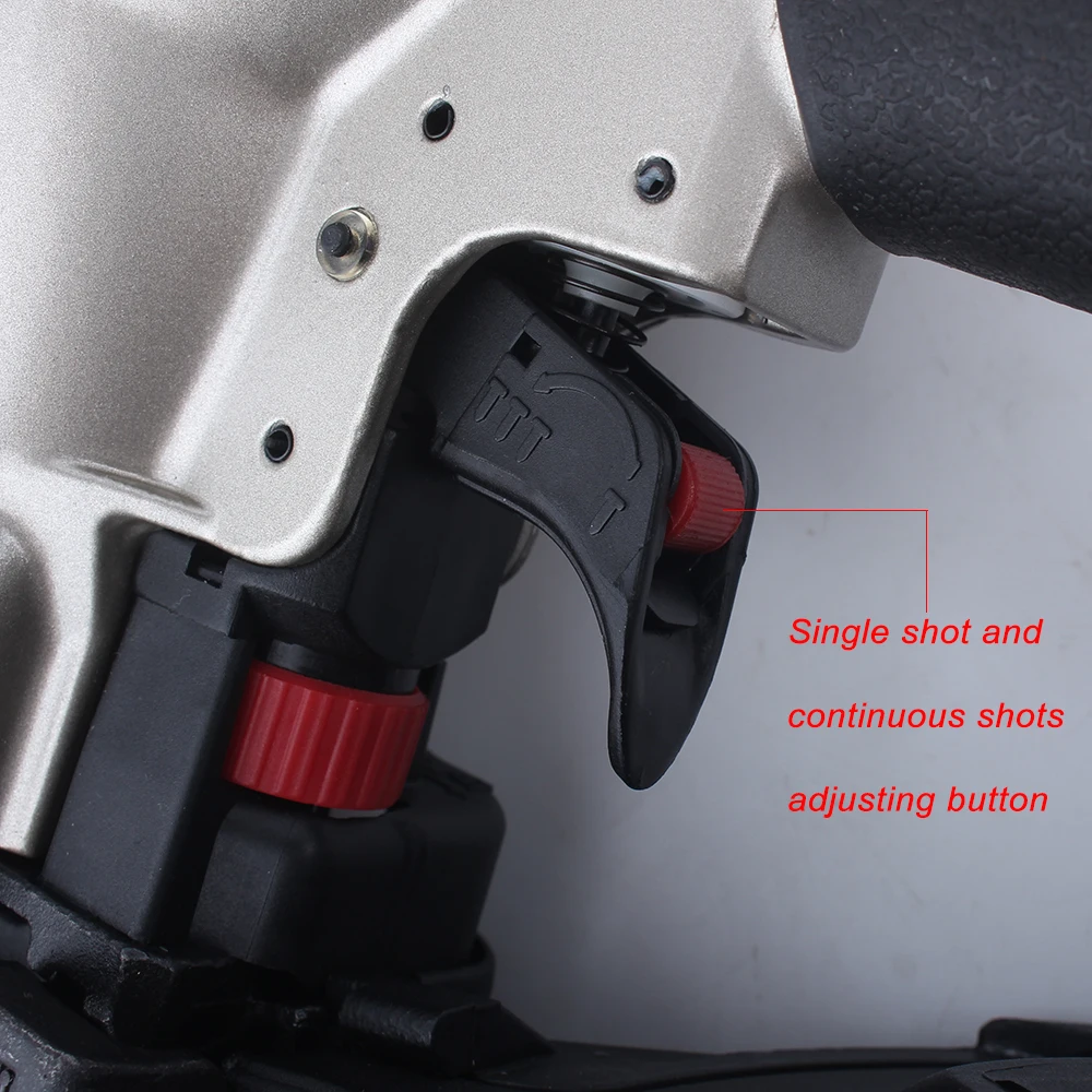 Quality YOUSAILING CN565B Pneumatic Construction Coil Nailer Roll Nail Gun Nail Depth Adjustable