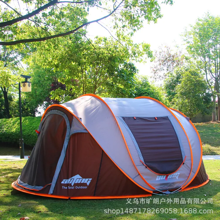 Automatic Outdoor People Camping shou pao Easy-to-Put-up Tent Family Camping Camping Wind Water Resistant Sunscreen