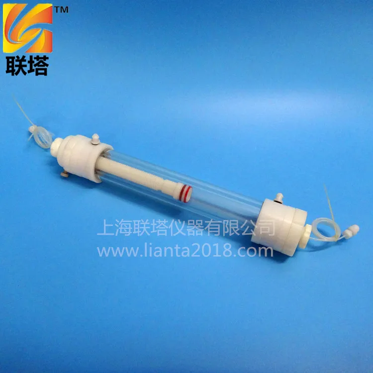 Exquisite high-pressure water-cooled jacketed chromatography column with adapter 50mm gel layer