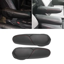 PU Leather with Sponge Armrest Cover For Honda CRV CR-V 2007 2008 2009 Driver & Passenger Side Seat Armrest Handle Cover Trim