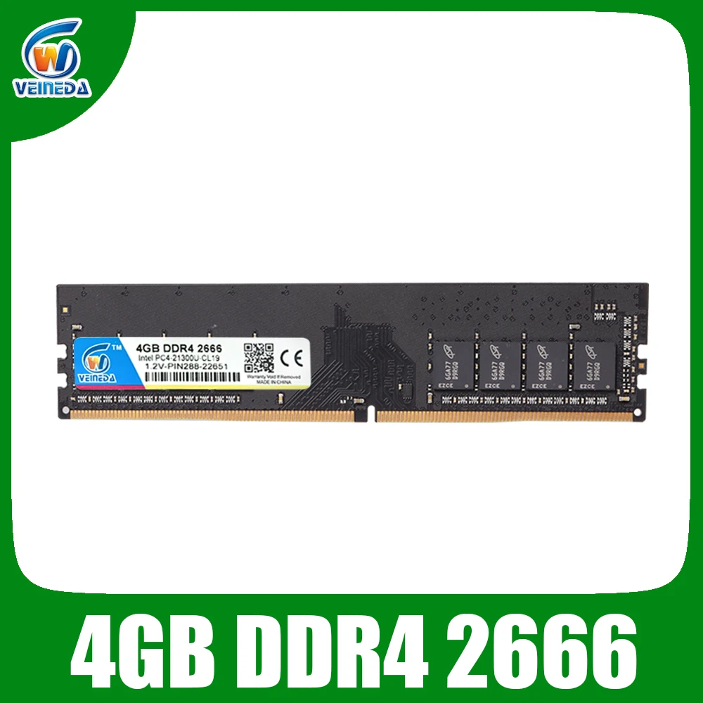 

VEINED DDR4 8GB ddr 4 4gb PC Memory RAM Memoria Module Computer Desktop 1.2V voltage NON-ECC PC4 4g 8g