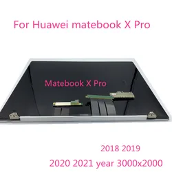 Новый для Huawei MateBook X Pro MACHR MACHC MACH-W19 W29 WX9 MACHD-WFE9Q WFH9 13,9-дюймовый сенсорный ЖК-экран 3K Замена 2018-2021