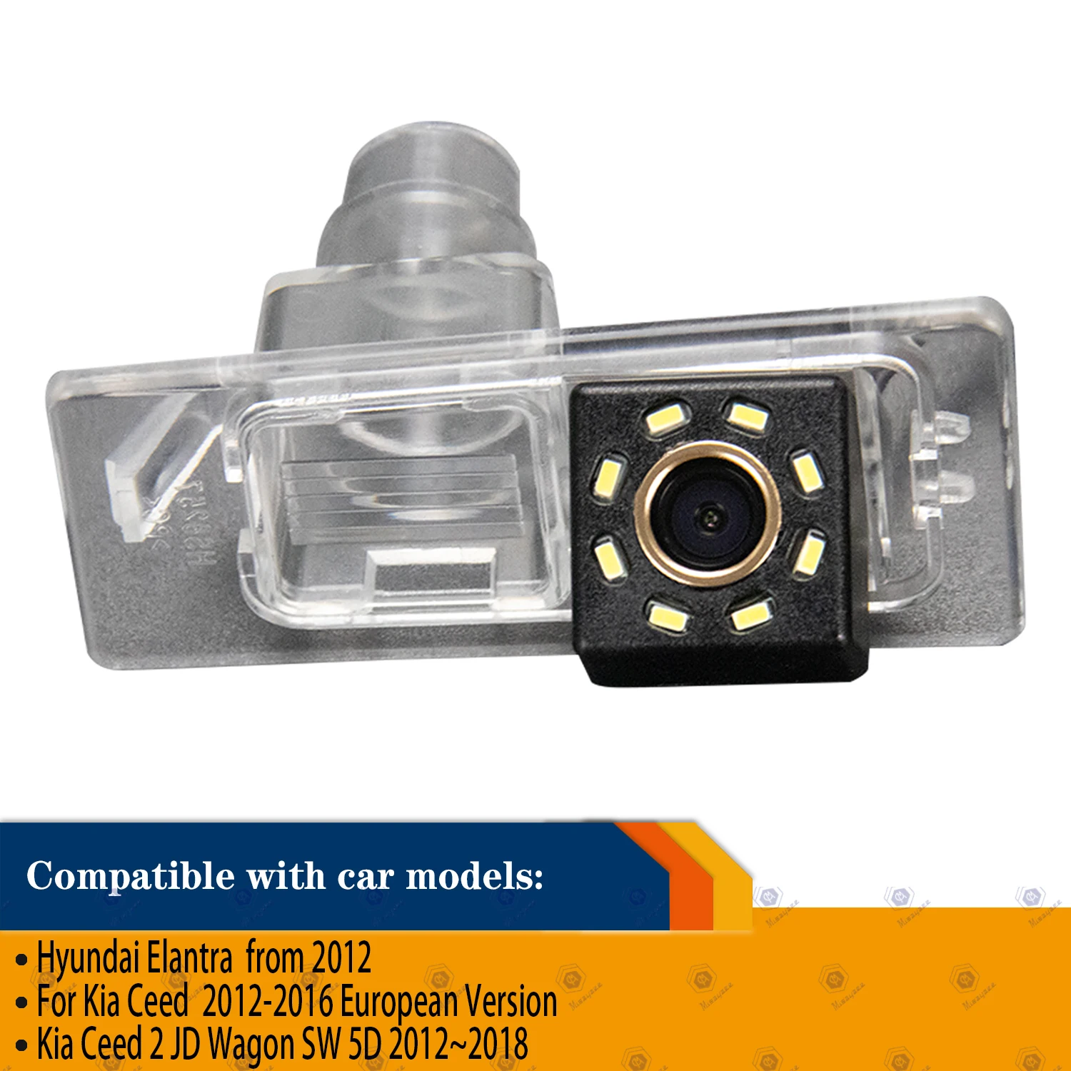 HD Rear View Camera for Hyundai Elantra Avante 2011-2013,Reversing backup Parking Waterproof camera License Plate Light Camera