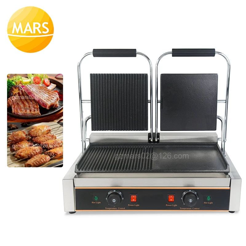 

Electric Sandwich Maker Grill Panini Non-Stick Pan Waffle Toaster Cake Maker Breakfast Machine Steak Beaf Frying Pan