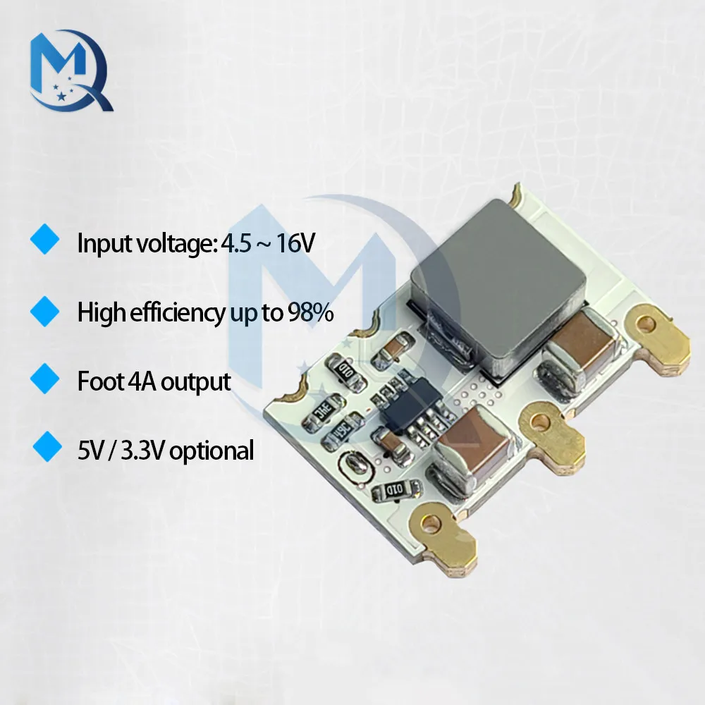 Mini dc-dc obniżanie mocy moduł zasilający 4.5-16V do 3.3V/5V 4A regulowane napięcie przetwornica pokładzie