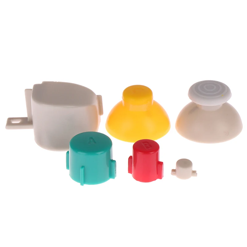 Gamecube L e R Full Set Botões, Direita e Esquerda Gatilho Botões D-Pad ABXY, Mod Kit para Nintend NGC Controller, 1 Conjunto