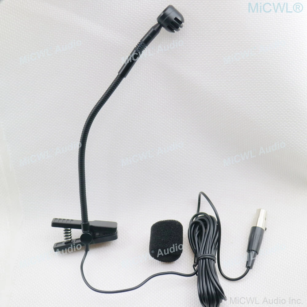 PGA98 ميكروفون أداة Gooseneck ل Shure ULX SLX PGX QLX GLX اللاسلكية الصوت وحدة التحكم خلاط 48 فولت الوهمية الطاقة XLR Mini