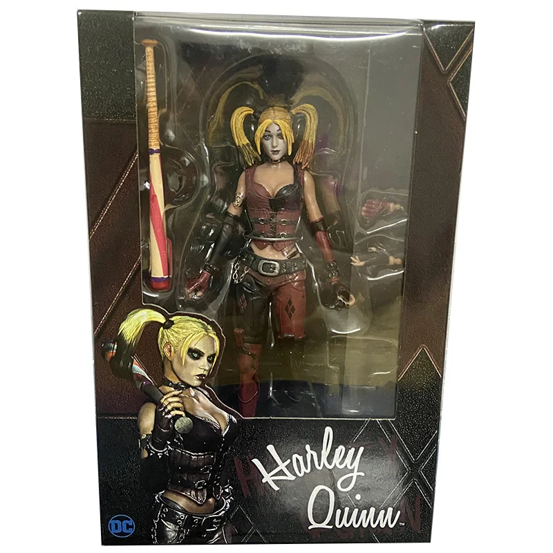 The Harley Quinn Figure NECA The Dark Knight The Joker Heath Ledger PVC Figure Children Gift Collection 7'' Toys Model 18cm