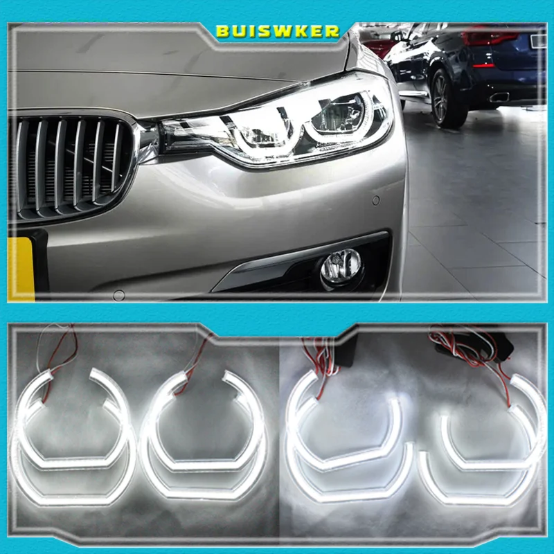 

For BMW 5 SERIES E39 525i 528i 530i 540i 1997-2003 DTM M4 Style Ultra bright led Angel Eyes DRL halo rings Retrofit Accessories