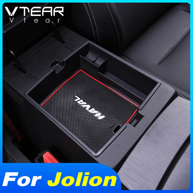 

Vtear Car Armrest Storage Box Interior Central Control Bracket Tray Cover Car-styling Decoration Accessories For Haval Jolion