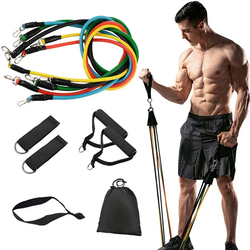 Set di fasce elastiche da 100 libbre Set di elastici sportivi da 150 libbre elastici per allenamento Fitness Expander palestra esercizio a casa