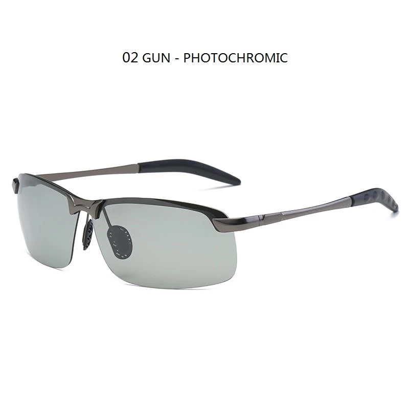Photochrome Sonnenbrille für Herren, Chamäleon-Brille mit Farbwechsel, Tag- und Nachtsicht-Fahrerbrille