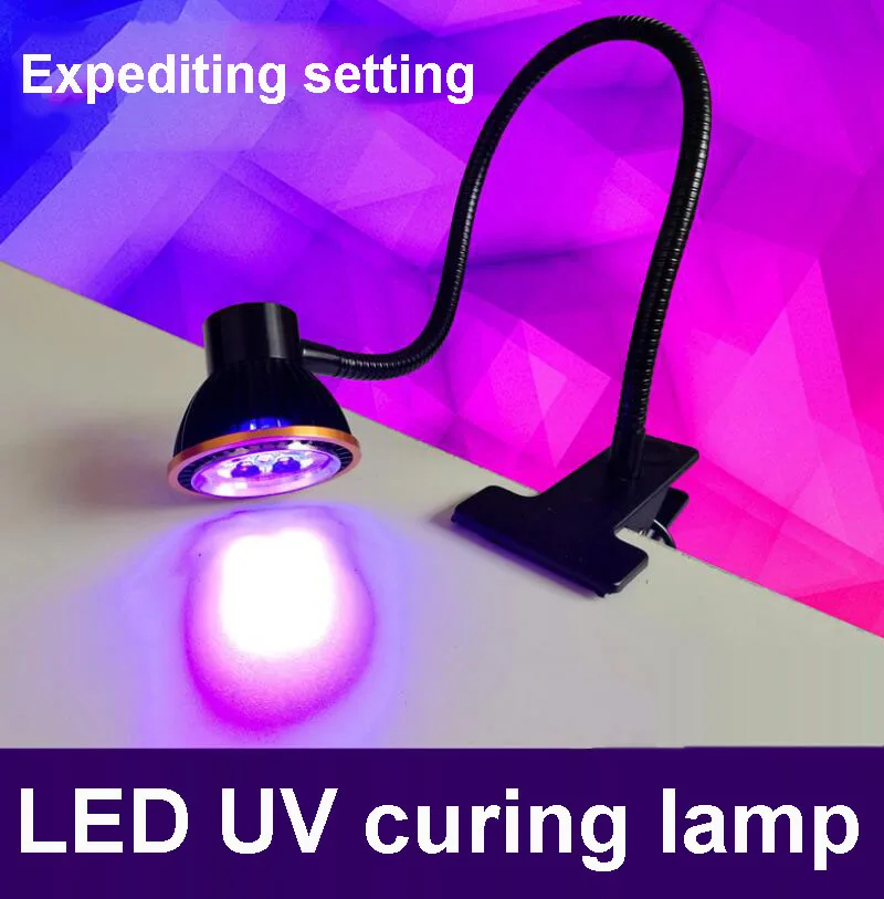 Clamp LED UV curing lamp,UV lamp no shadow glue plate lamp  Nail Dryer LED UV Adhesive Light Green Oil Purple Manicure  lamp