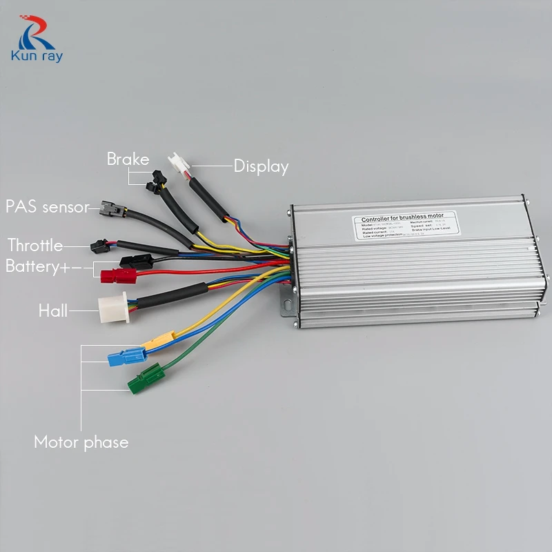Kunray-Electric Bike Throttle for 1000W 1500W E-Bike Kit, KT, Display Kits12Mosfet, LCD3, 36V, 48V, 30A, 35A