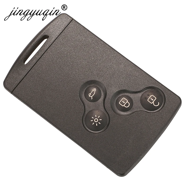 jingyuqin 433MHz ID46-PCF7952A Chip Smart Remote Car Key Card Fob For Renault Megane 3 Laguna 3 Scenic Fluence Keyless HandsFree