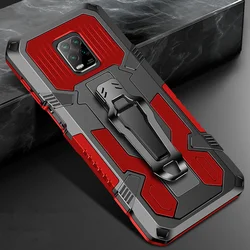 Armor Belt Clip Case for Xiaomi Redmi Note 9S, High Impact Military Rugged Cover, Drop Resistance, 9S, Note 9 Pro Max