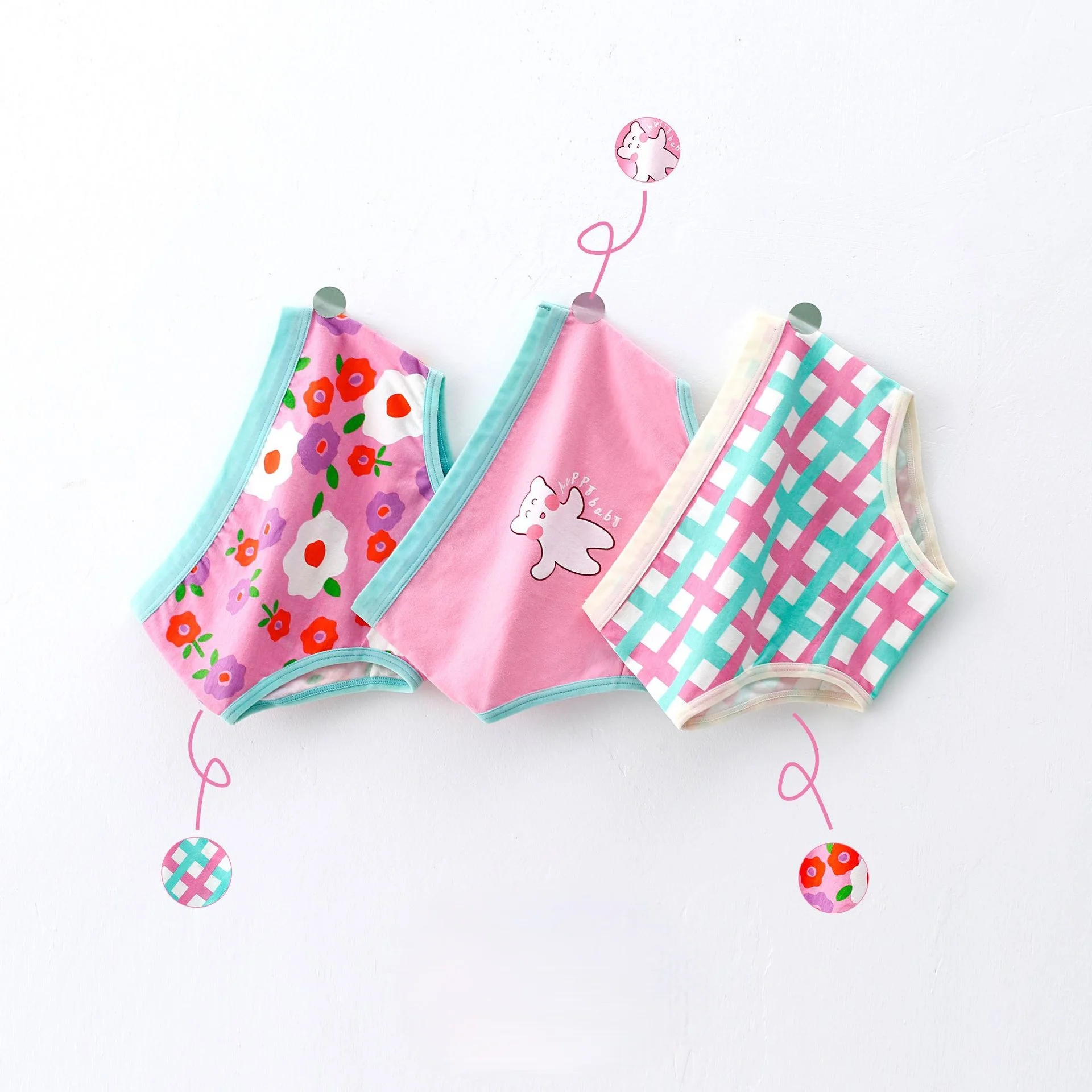 HoneyCherry Mädchenhöschen aus Baumwolle, Baby-Shorts für Kleinkinder, niedliche Mädchenunterwäsche – Detail 12