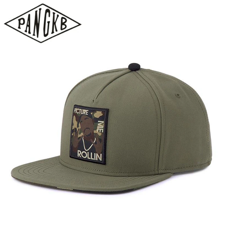 PANGKB Brand Picture Me Rollin Cap Olive woodl and One street dance snapback hat adult outdoor casual sun baseball cap