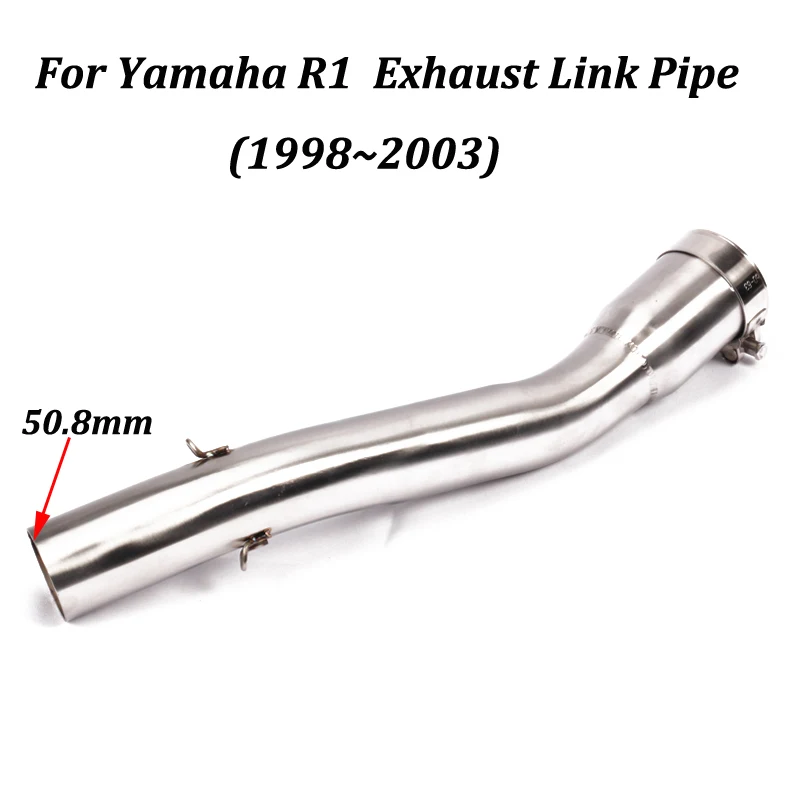 

Motorcycle Exhaust Muffler Modified Escape Moto Stainless Middle Connection Link Pipe Slip on For Yamaha YZF-R1 R1 1998 - 2003