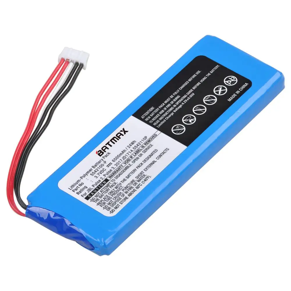 3.7 فولت 6500 مللي أمبير بطارية Bateria P5542100-P ل JBL نبض 3 JBL نبض 2 بلوتوث اللاسلكية مقاوم للماء المتكلم