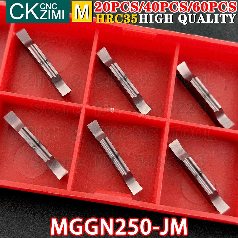 MGGN250-JM lf6018 mggn 250 jm lf6018 2.5mm carboneto inserção de corte sulco inserções ferramenta cnc torno de metal para aço inoxidável