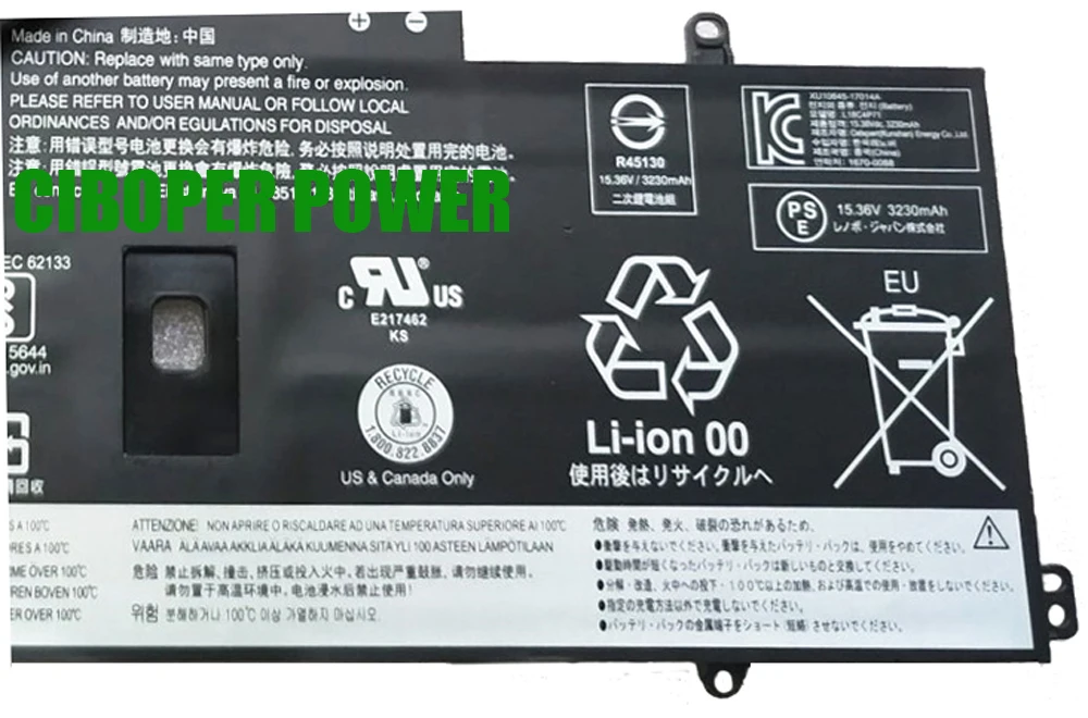 CP Battery L18M4P72 SB10K97643 51WH L18L4P71 SB10K97642 02DL004 02DL005 L18C4P71 SB10K97644 For ThinkPad X1 Carbon 7th Gen 2019