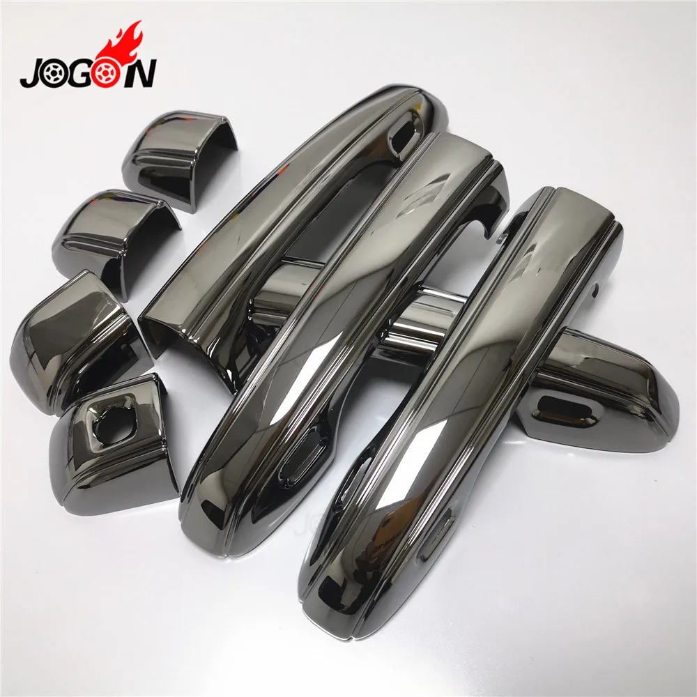 8pcs Advanced plating material  Black titanium  Door Handle Cover Trim For Lexus LX570 LX 570 2016 2017 2018 Facelift