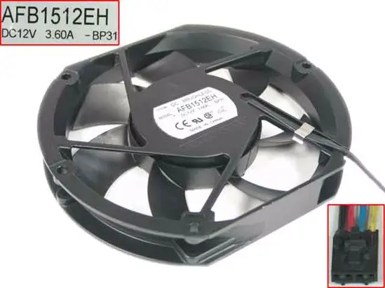 Delta Electronics AFB1512EH BP31 DC 12V 3.60A 172x150x25mm Server Cooling Fan