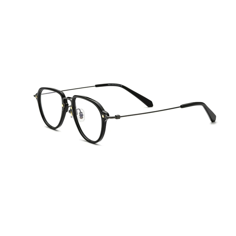 Belight Optical  Women Men Acetate with Titanium Fancy Pilot Shape Star Rivet Design Spectacle Frame Precription Lens 185689