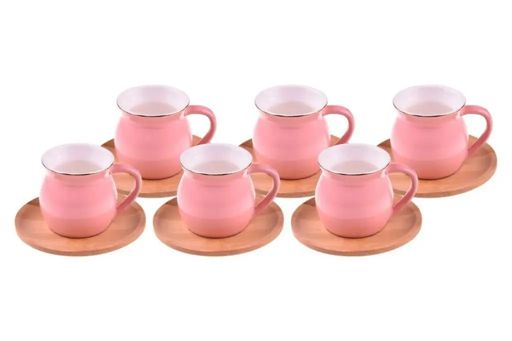 

DOLBOVI Bambum Say Hi 6 Personality porcelain coffee cup Pad Pink B1310 mug кружка coffee cup cup