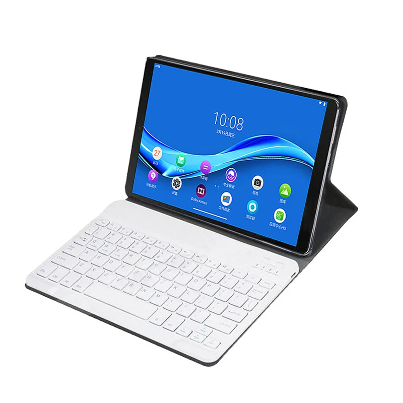 7 Color Backlight Keyboard Case for Lenovo Tab M10 Plus 3rd gen Leather Case 125F 128F 125FU TB-X606X X606F Keyboard