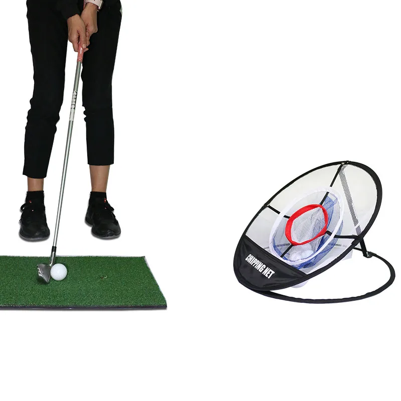 

Practical Golf Practice Net Kit Indoor Outdoor Chipping Pitching Cage with Mat Ball