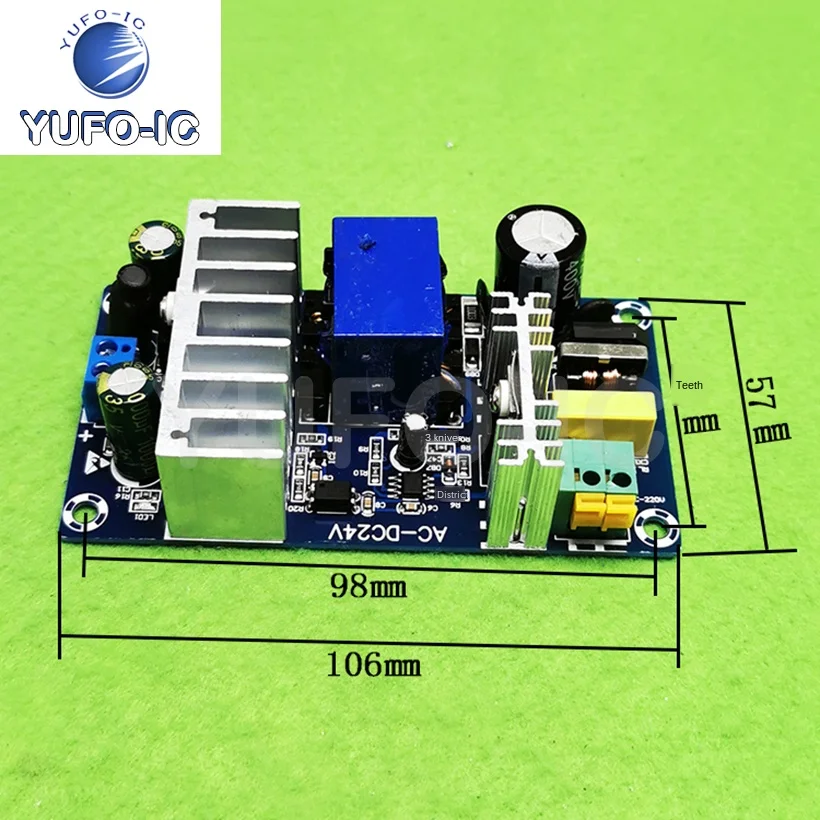 Free Ship 3pcs AC-DC Power Module 24V Switching Power Board 4A 6A 100W High x-0.51kgh-Power Power Module Bare Board