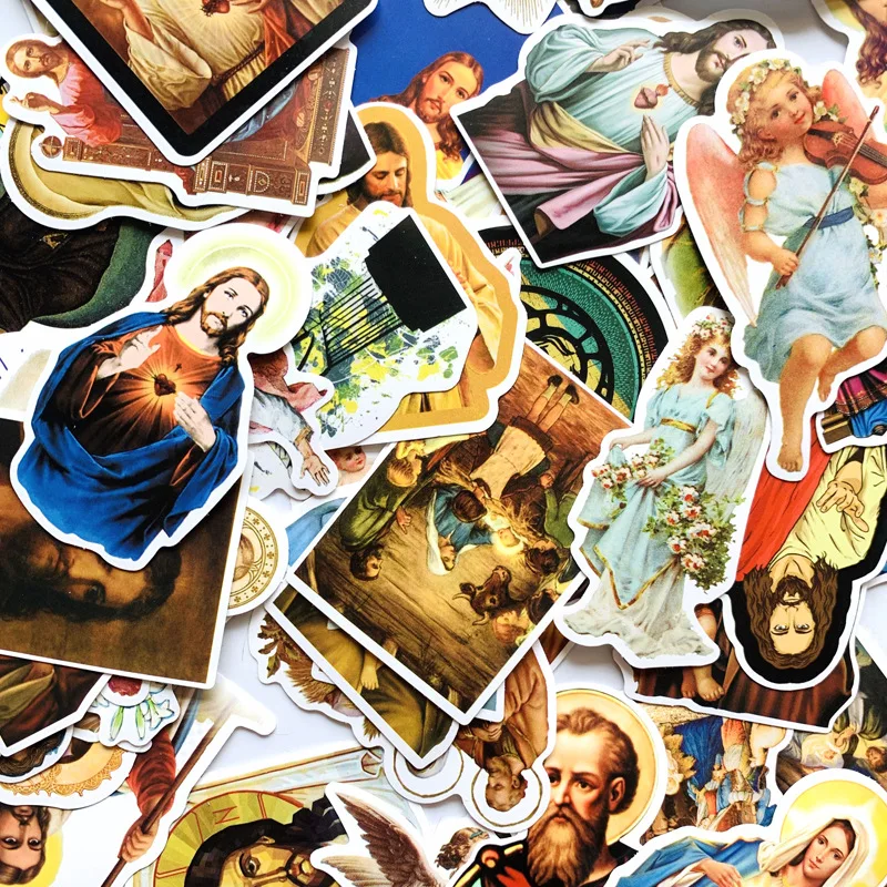 68Pcs Art Jesus Stickers Waterproof Decal Laptop Motorcycle Luggage Snowboard Fridge Phone Car Sticker