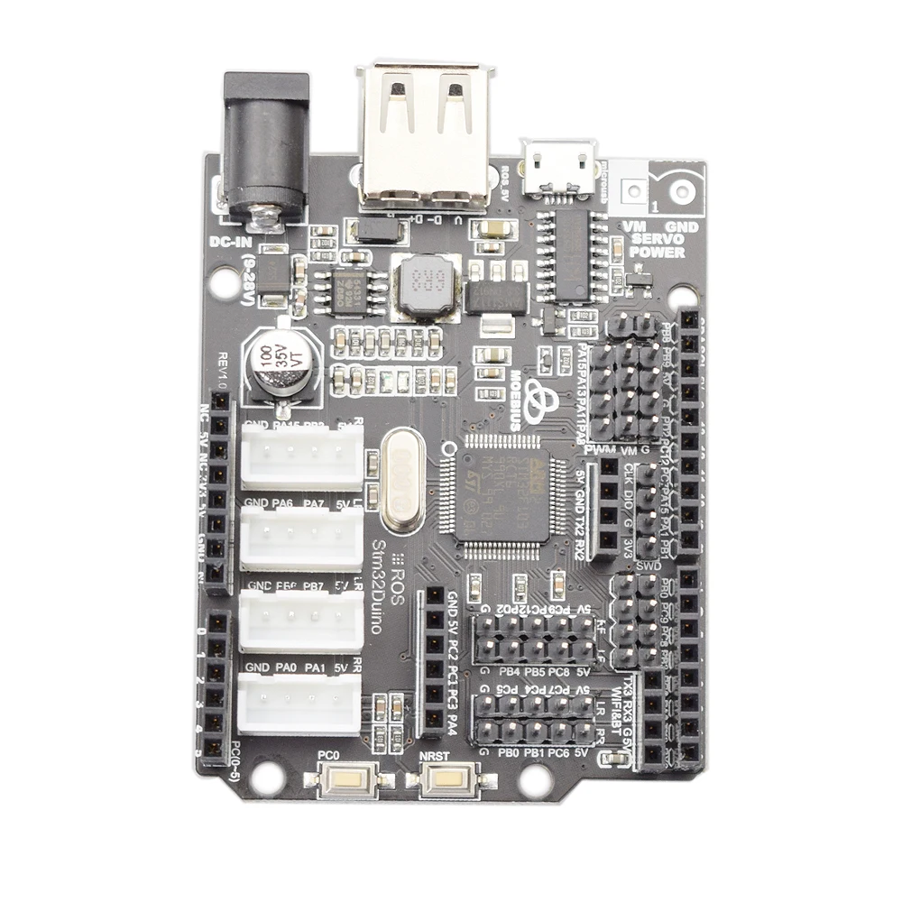 Stm32f103rct6 مجلس التنمية لوحة تحكم التعلم الذكية سيارة روبوت وحدة تحكم بالحركة ادنى نظام في جوهر الرقائق الالكترونية