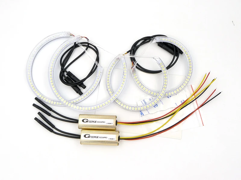 For Volkswagen VW Jetta Sagitar A6 MK6 IV 162 163 Ultra Bright Day Light Turn Signal SMD LED Angel Eyes Kit Halo Rings