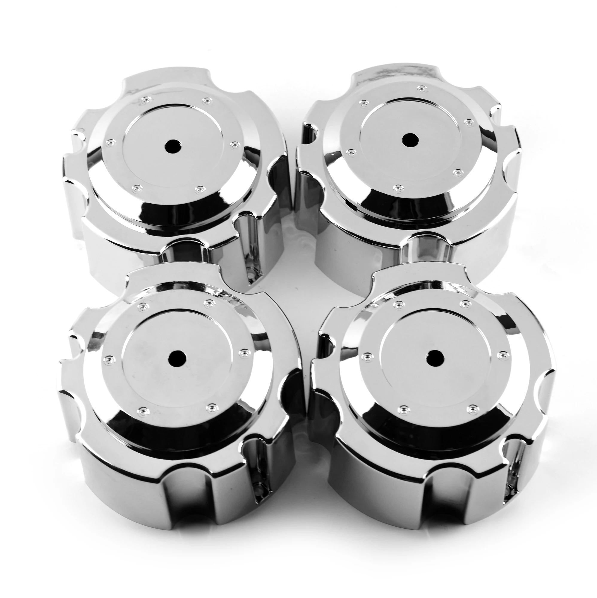 4pcs 139mm Wheel Center Caps Hub for Car Rims Chrome Silver Dust-Proof Cover Auto Styling