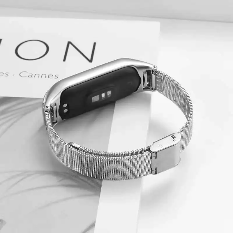 Cinturino per Xiaomi Mi Band 6 5 4 3 bracciale in metallo in acciaio inossidabile per cinturino MiBand 6 5 cinturini cinturino di ricambio per Xiaomi MI Band 6