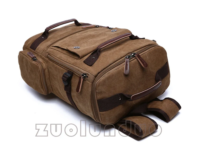 Männer Rucksack Vintage Leinwand Rucksack Schule Tasche männer Reisetaschen Große Kapazität Rucksack Laptop Rucksack Tasche Rucksack – Detail 22
