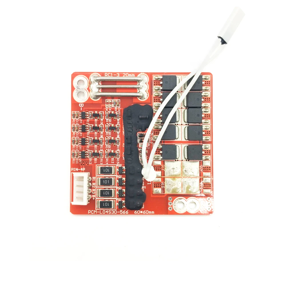 PCM-L04S30-566 (Lý 4S20A) Tùy Chỉnh PCM BMS Mạch Bảo Vệ Mô Đun Cho Li-ion Lõi Pin Li-polymer Gói