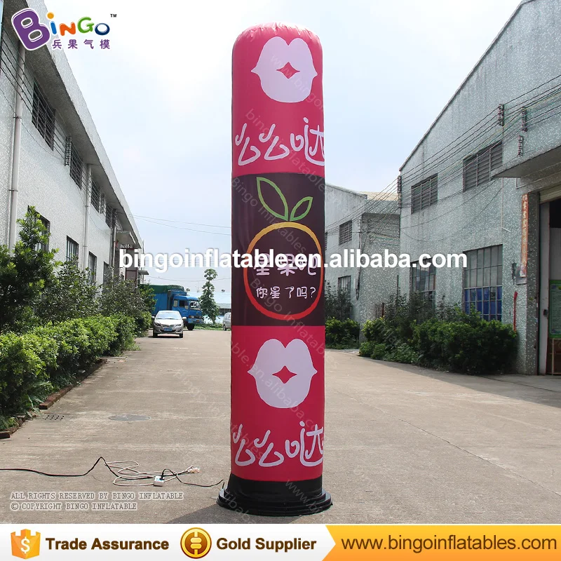 

HOT 3 Meters High Full Printing Advertising Led Light Inflatable Pillar / Fancy Column Balloon for Display Toys